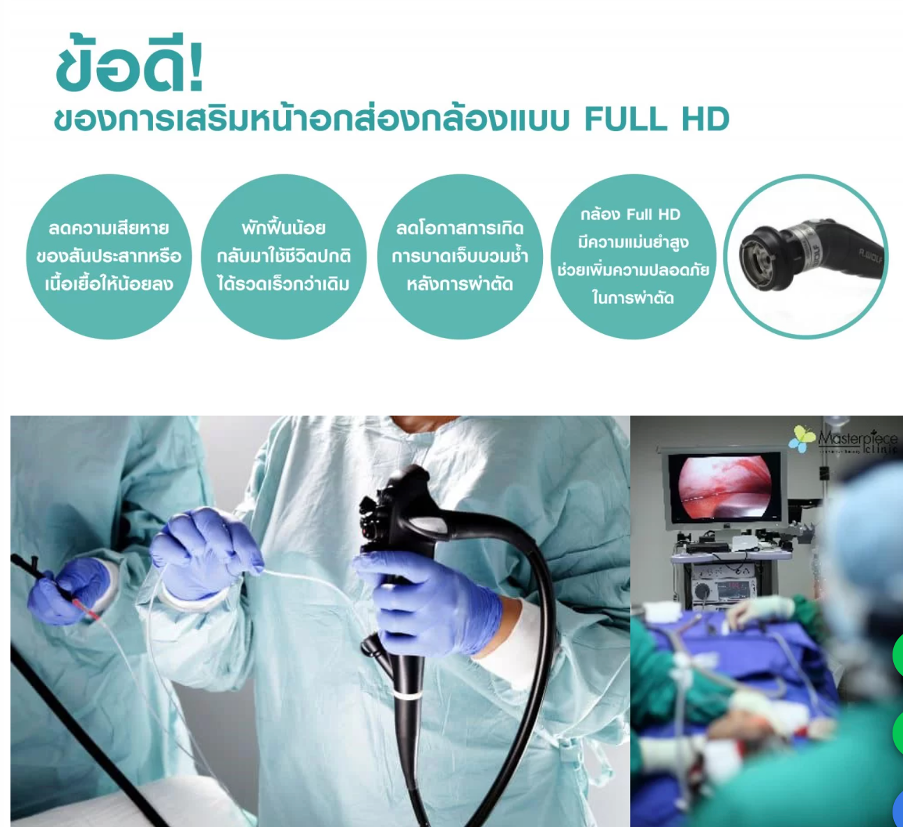 Surgery with full HD camera