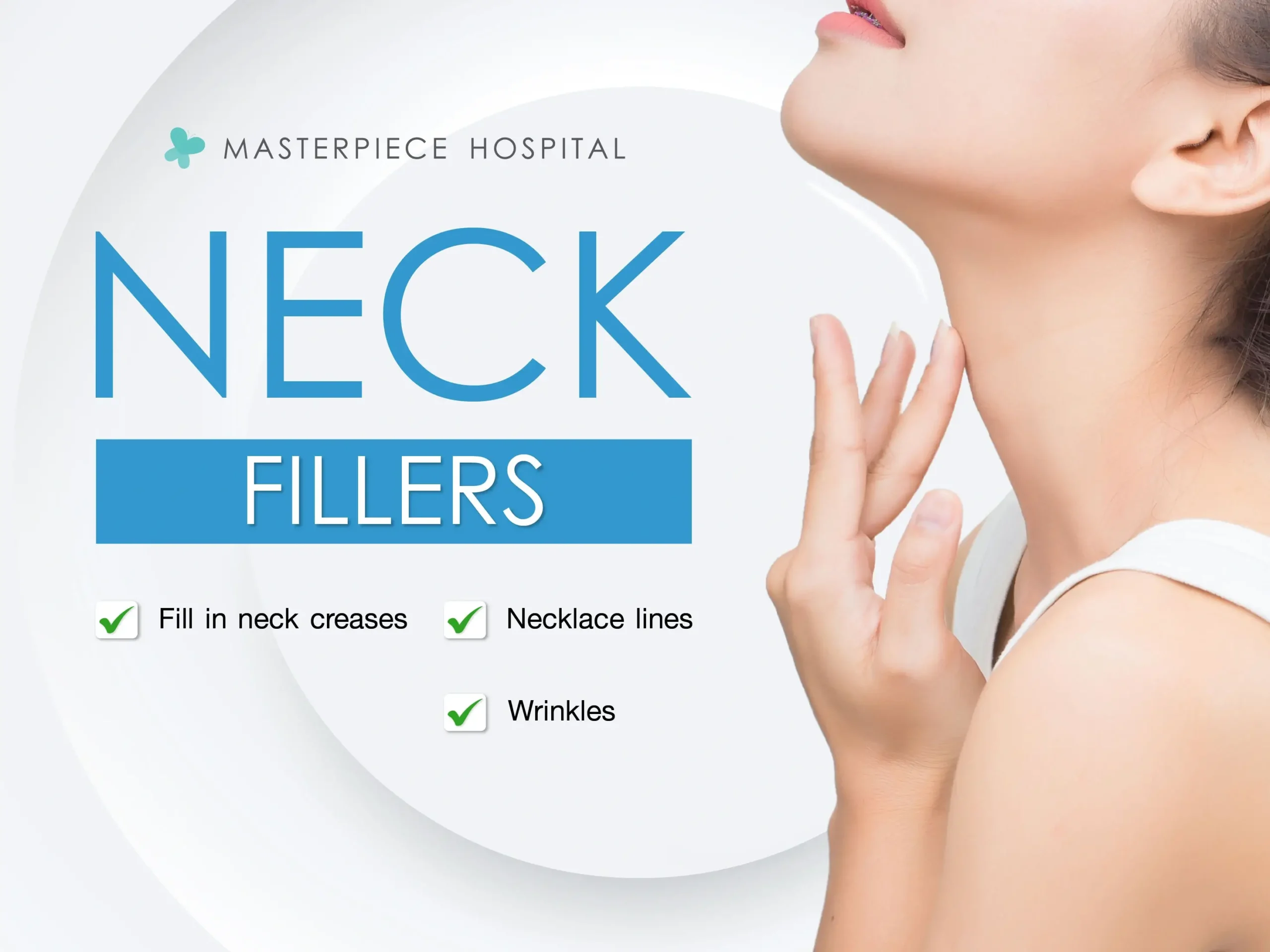 Neck Filler helps fill in neck creases, wrinkles, and necklace lines.