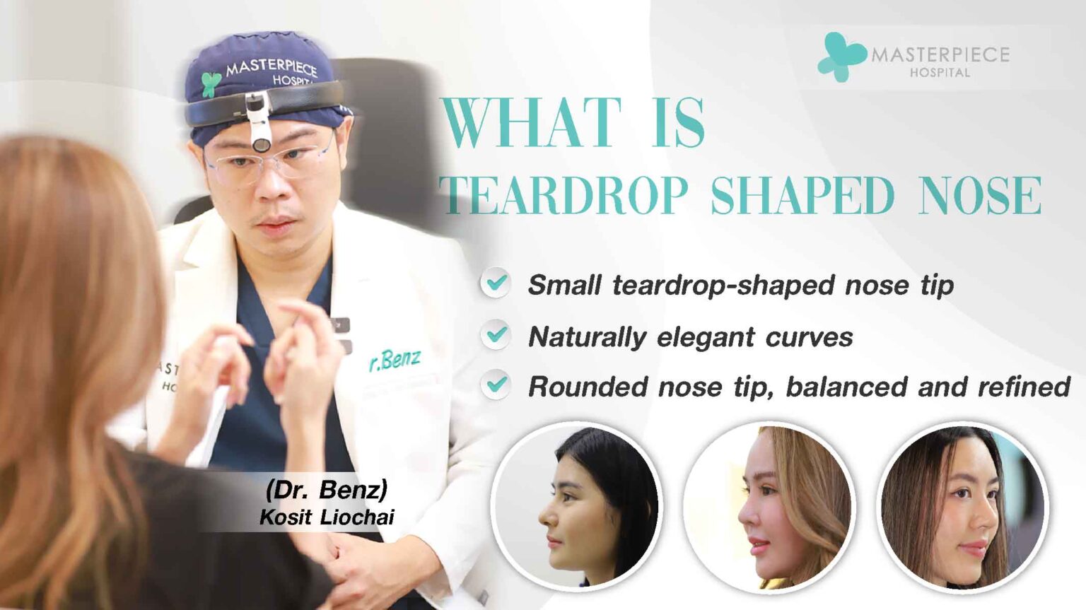 Teardrop Nose Shape – Soft, Natural & Feminine Look