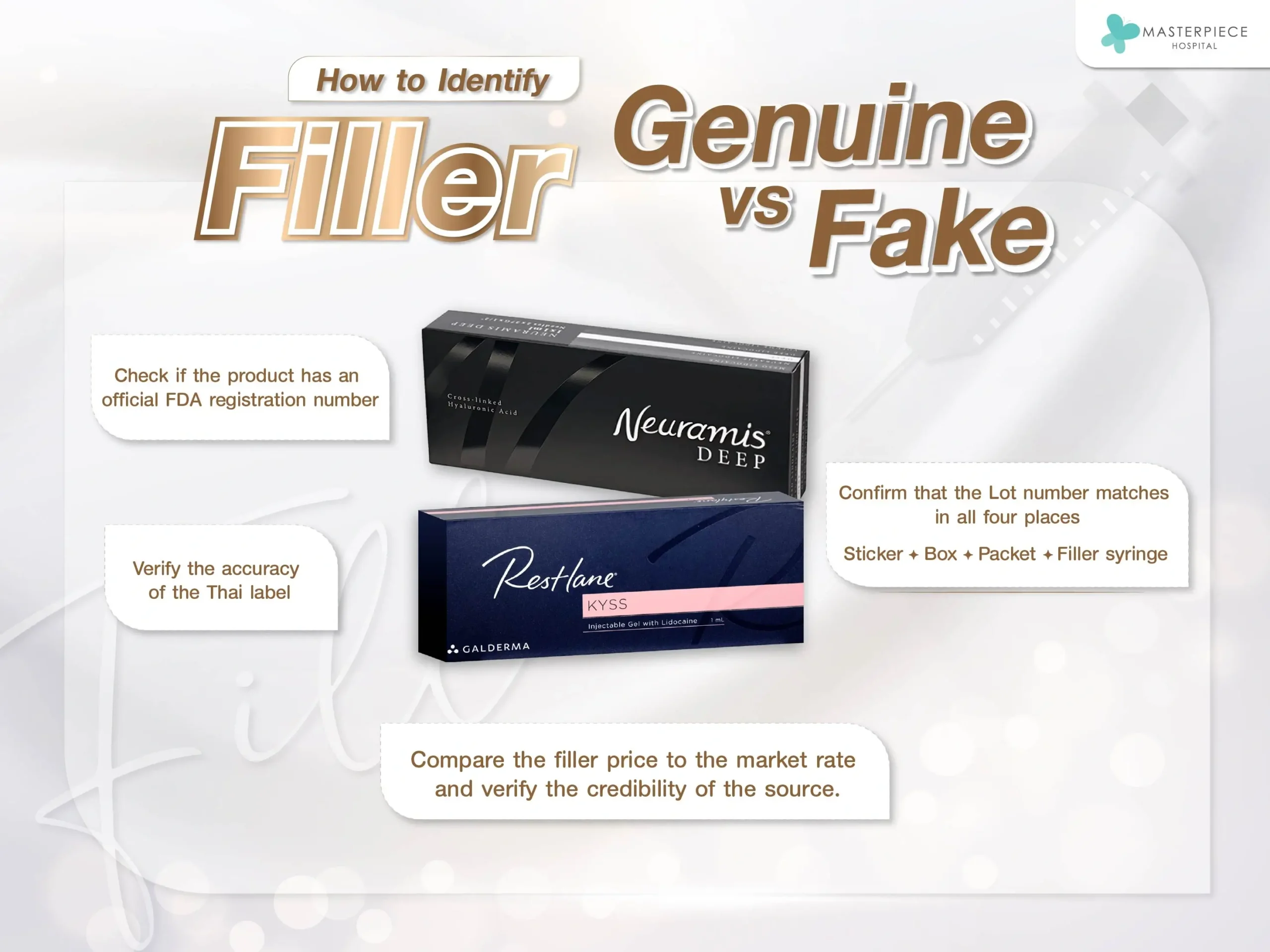 How to Identify Genuine vs. Fake Fillers