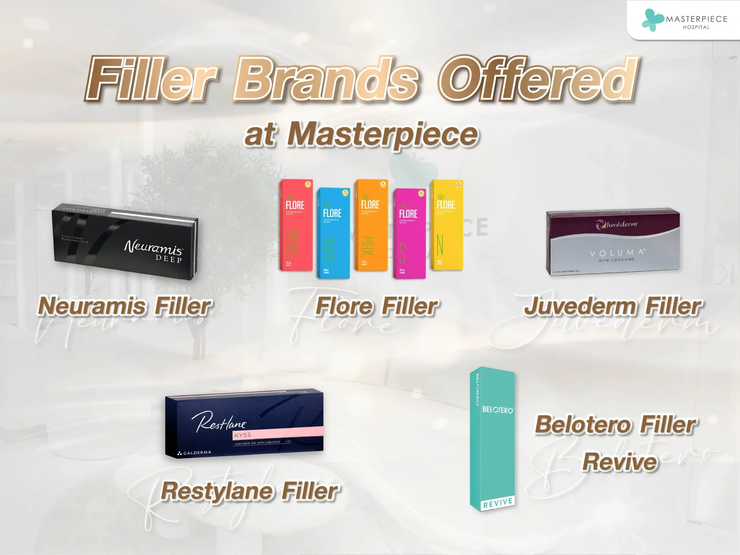 Filler Brands Offered at Masterpiece