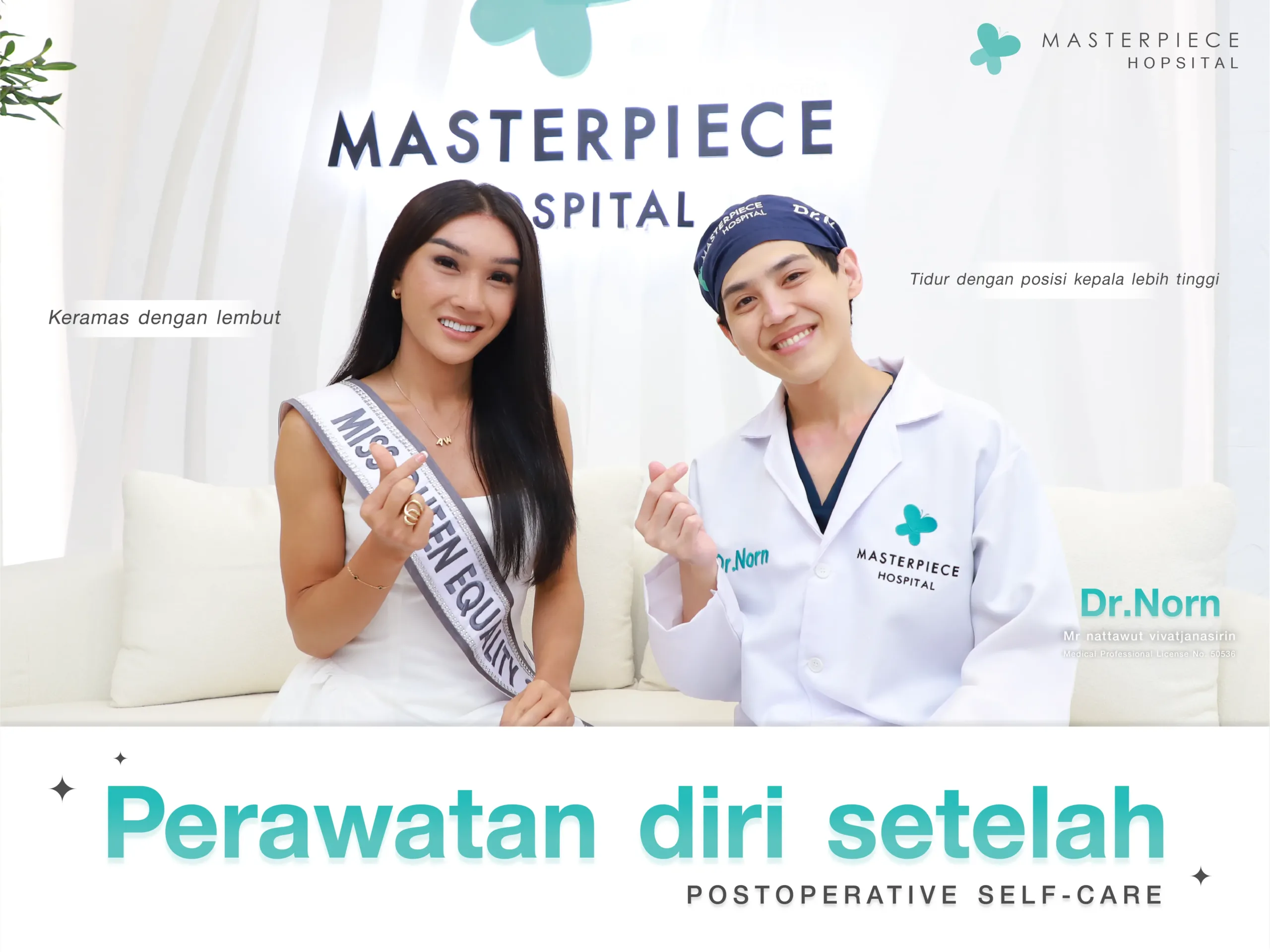 Perawatan Pasca Operasi Menggeser Garis Rambut