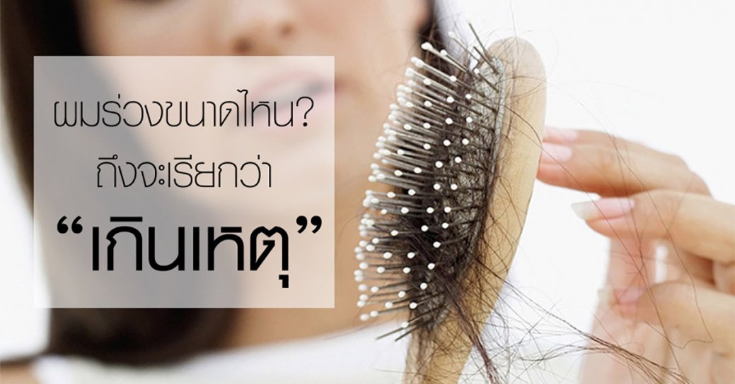 ผมร่วงขนาดไหน ? ถึงจะเรียกว่าปัญหาผมร่วง “เกินเหตุ”