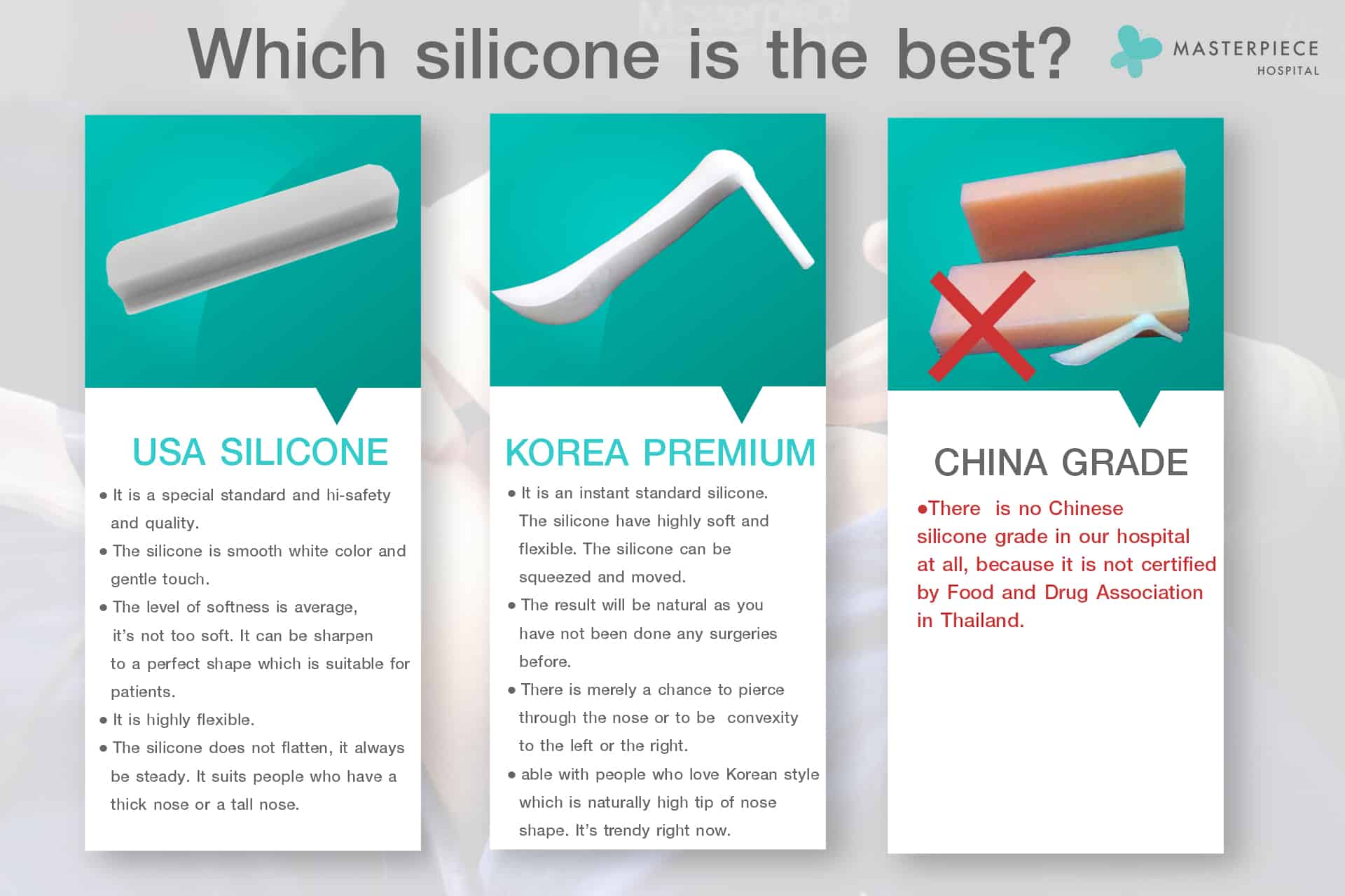 Nose Silicone Implant