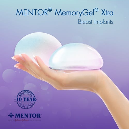 ซิลิโคน MENTOR MemoryGel Xtra