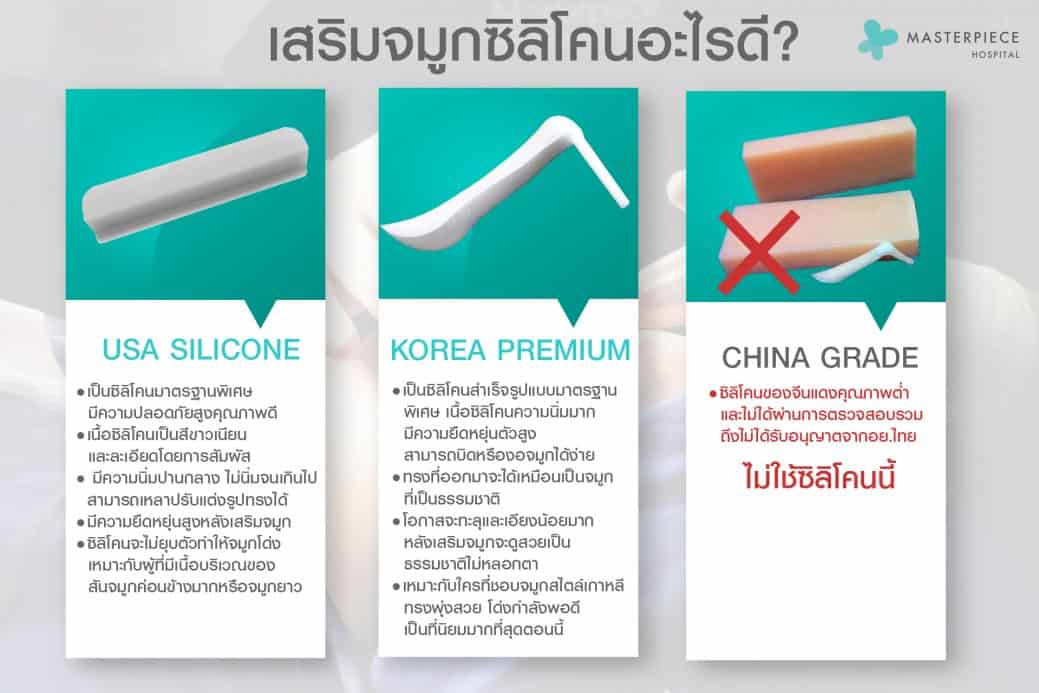 เสริมจมูกซิลิโคนอะไรดี?
