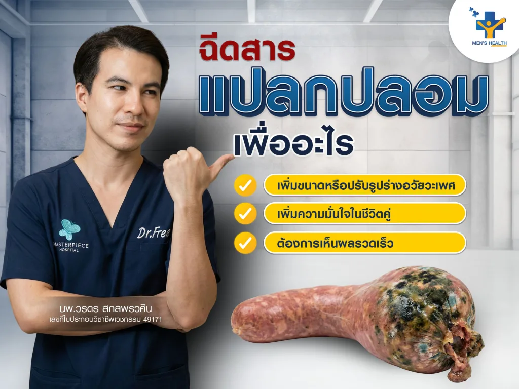 เทคนิคที่ใช้แก้ไขการฉีดสารแปลกปลอมในอวัยวะเพศ