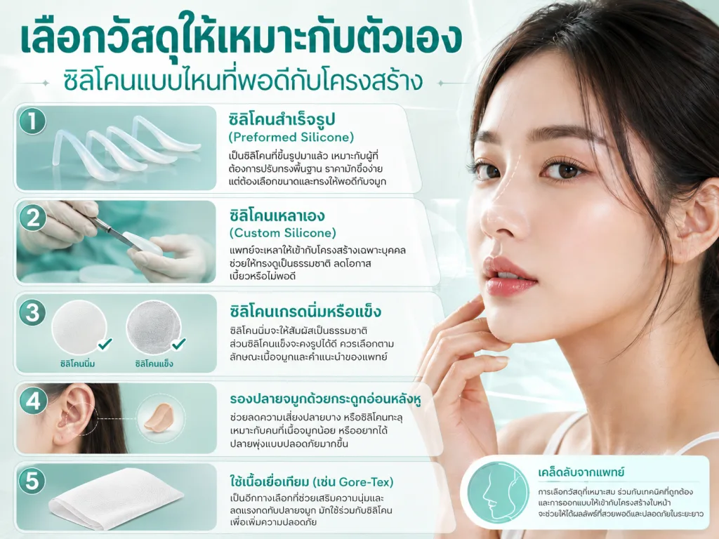 เลือกวัสดุให้เหมาะกับตัวเอง ซิลิโคนแบบไหนที่พอดีกับโครงสร้าง