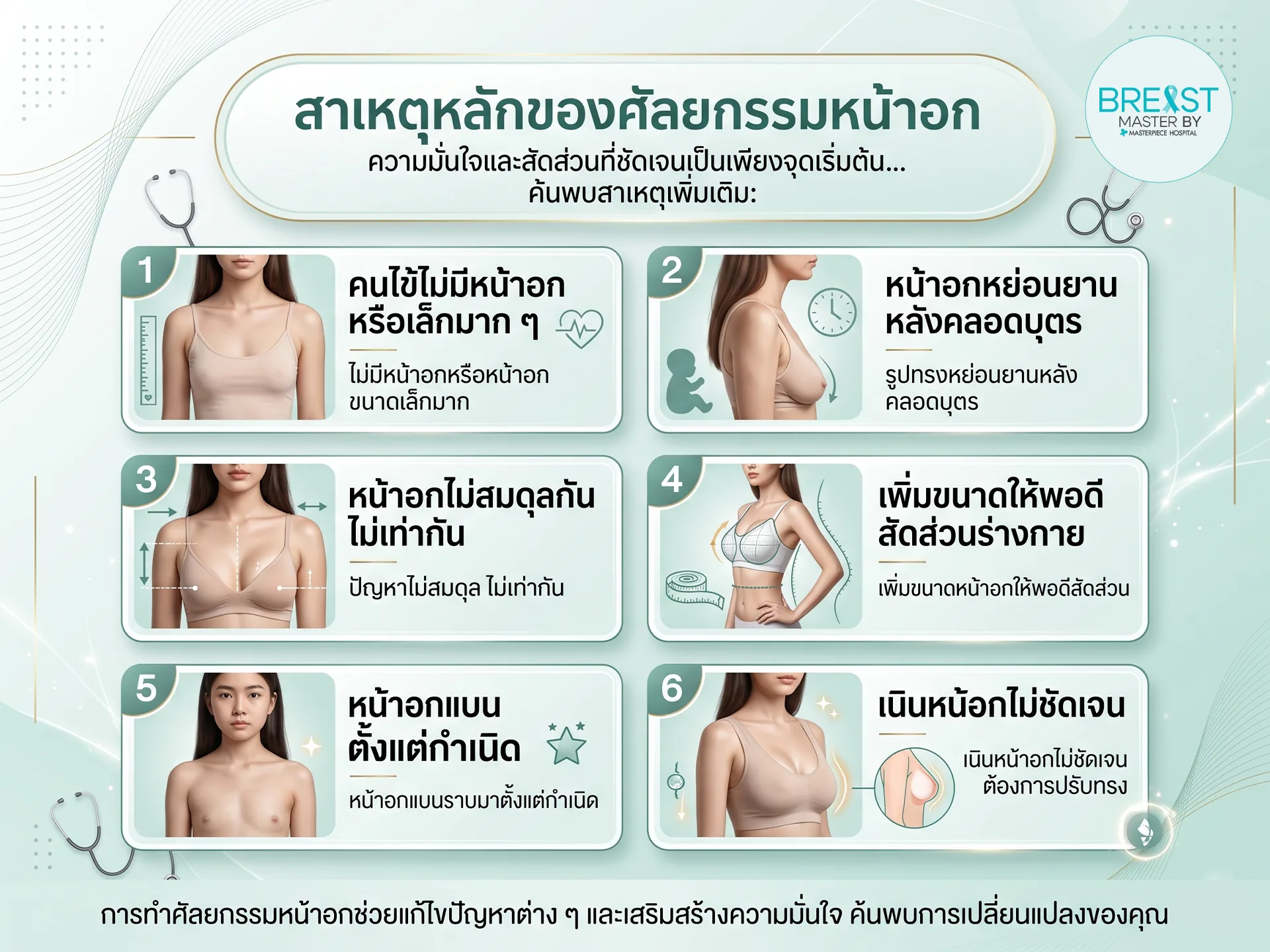 สาเหตุที่ควรทำหน้าอก