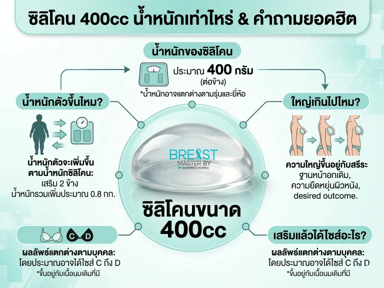 ซิลิโคน 400cc น้ำหนักเท่าไหร่