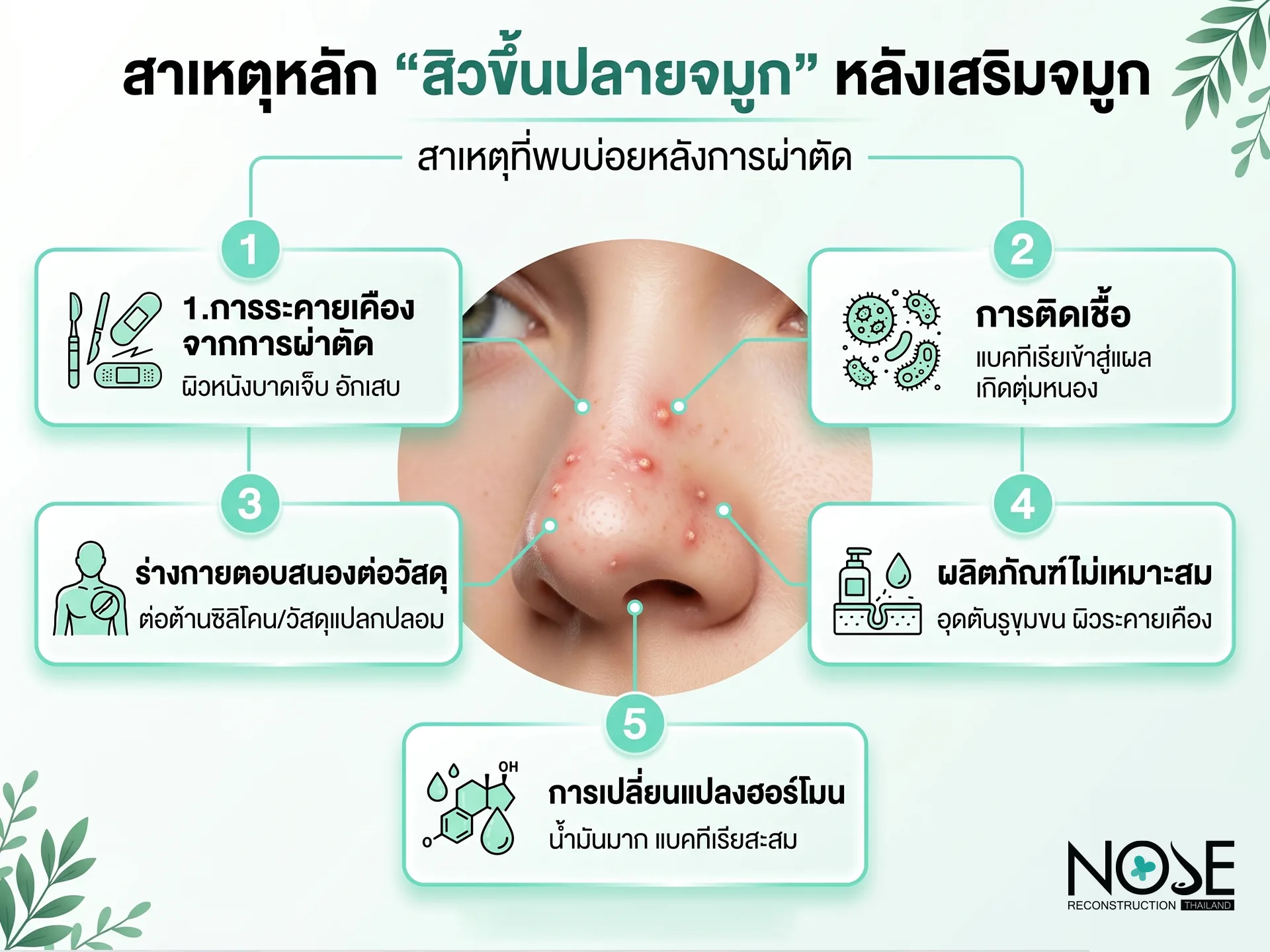 ทําจมูก สิวขึ้นปลายจมูกเกิดจากสาเหตุ