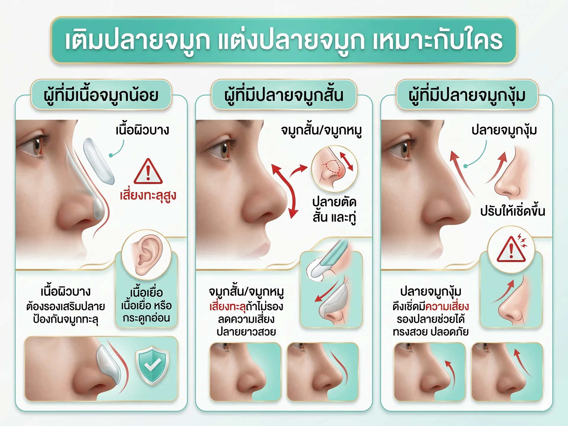 เติมปลายจมูกเหมาะกับใคร
