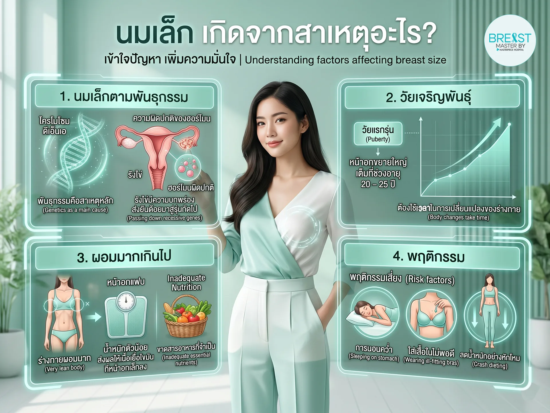 นมเล็ก เกิดจากสาเหตุอะไร