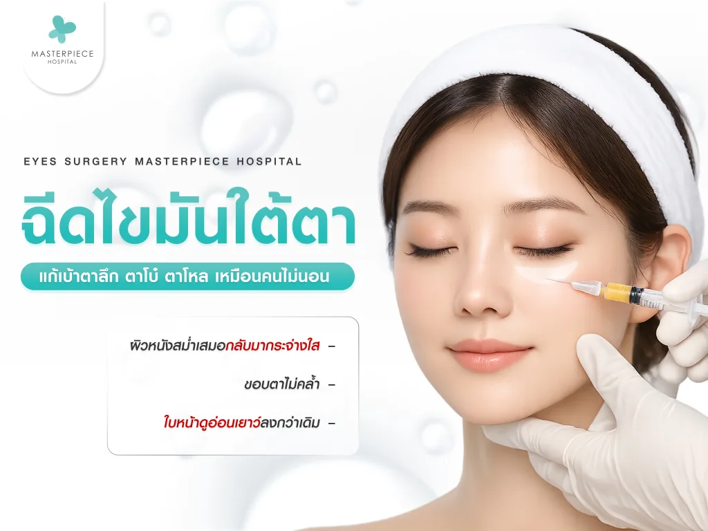 ฉีดไขมันใต้ตาแก้เบ้าตาลึก