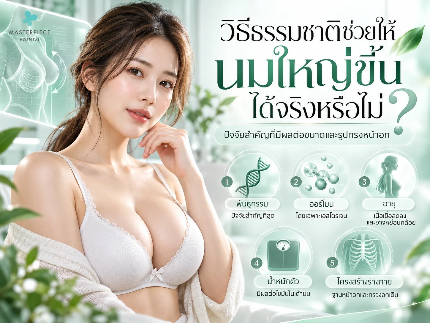 วิธีธรรมชาติช่วยให้นมใหญ่ขึ้น