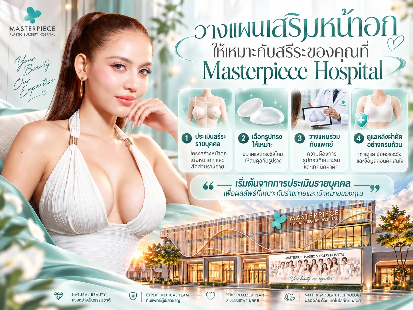 วางแผนเสริมหน้าอกให้เหมาะกับสรีระ