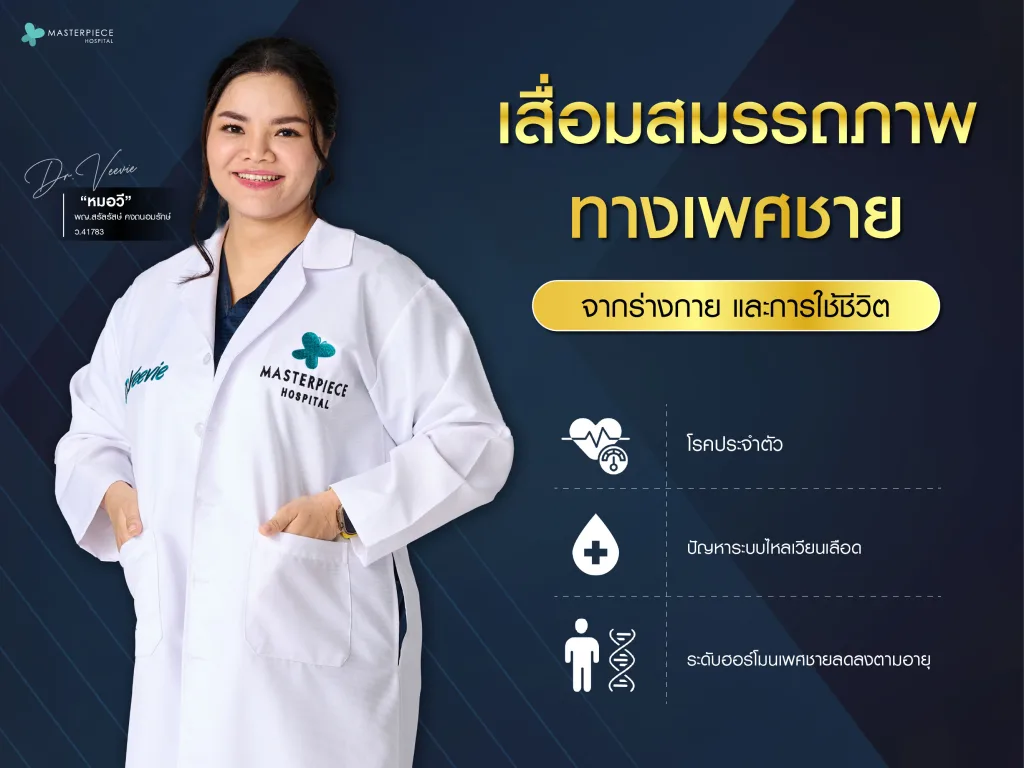 เสื่อมสมรรถภาพทางเพศชายจากร่างกายและการใช้ชีวิต