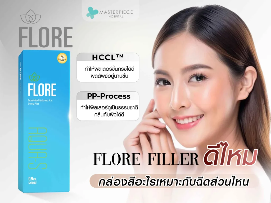 Flore filler ดีไหม กล่องสีอะไรเหมาะกับฉีดส่วนไหน
