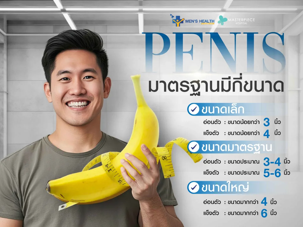 ขนาดน้องชายโดยมาตรฐานมีกี่ขนาด