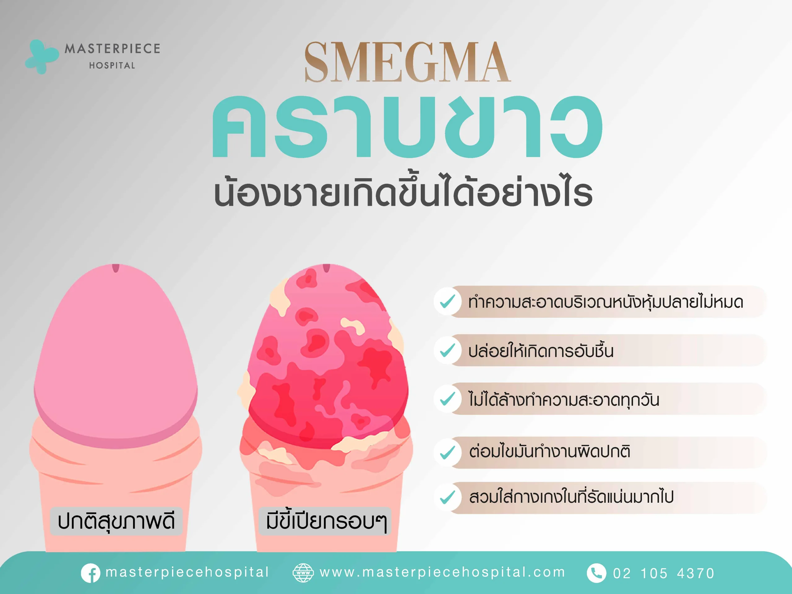 คราบขาวเกิดขึ้นได้อย่างไร