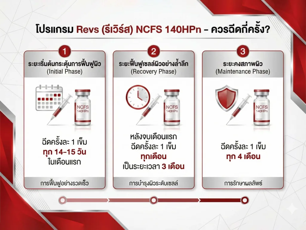 โปรแกรม Revs (รีเวิร์ส) NCFS 140HPn ควรฉีดกี่ครั้ง