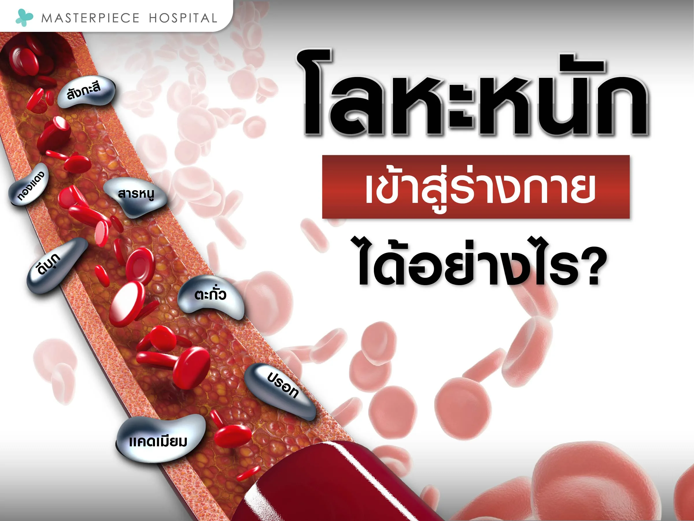 โลหะหนักเข้าสู่ร่างกายได้อย่างไร