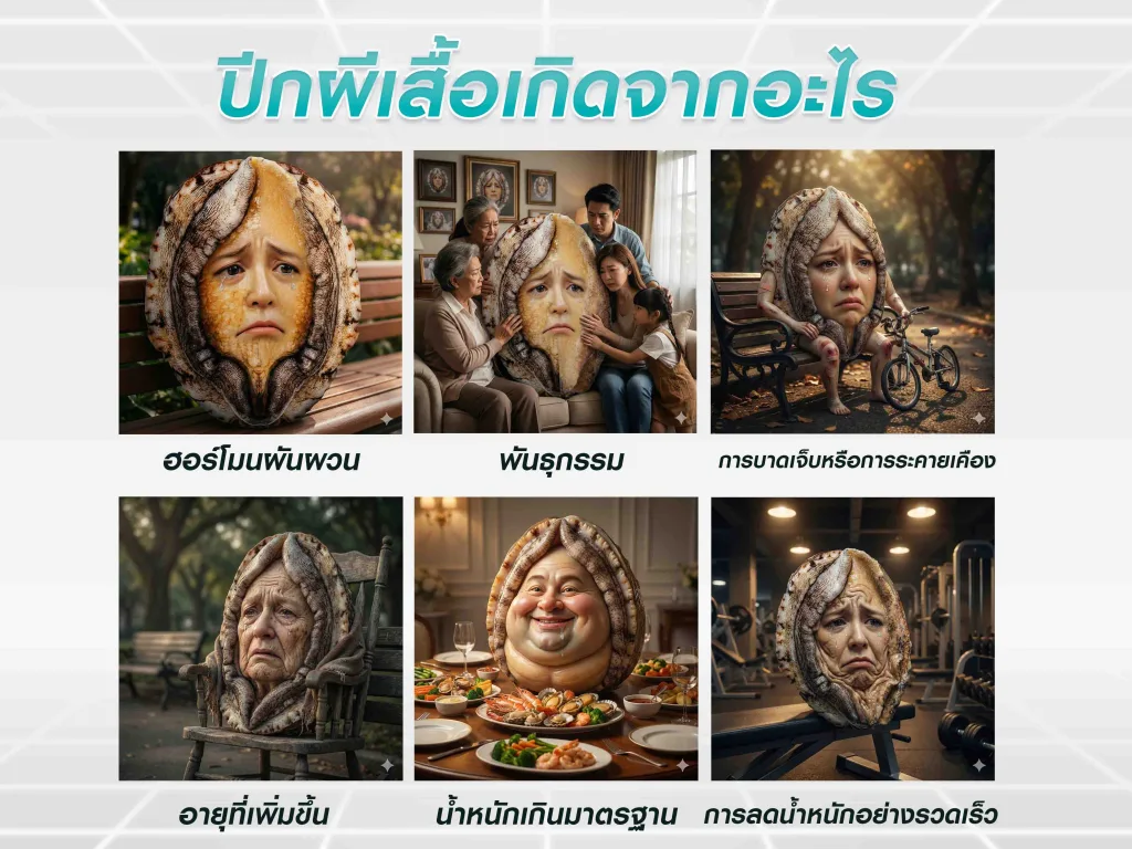 ปีกผีเสื้อของผู้หญิง เกิดจากสาเหตุอะไร