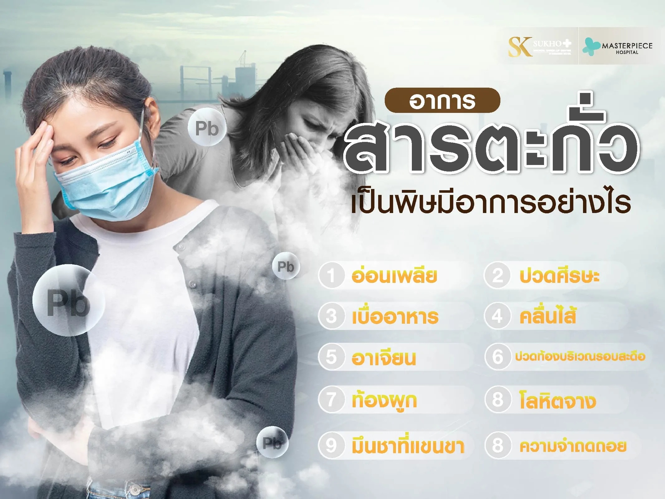 อาการสารตะกั่วเป็นพิษเป็นอย่างไร