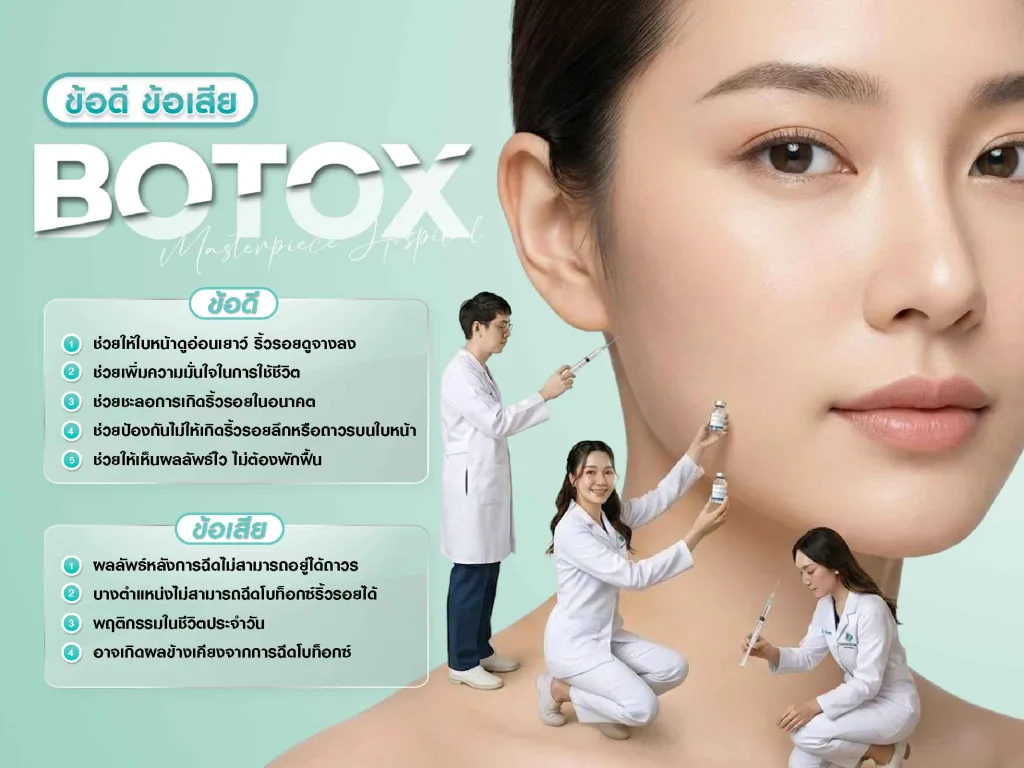 ข้อดีข้อเสียของการฉีดโบท็อกซ์ริ้วรอย