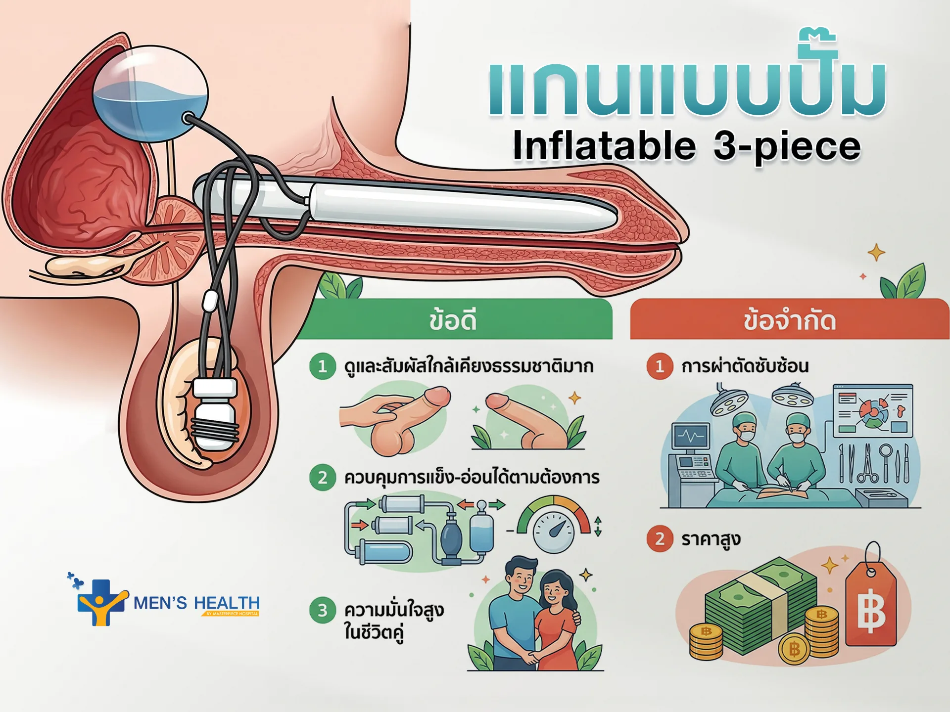 แกนแบบปั๊ม (Inflatable 3-piece)