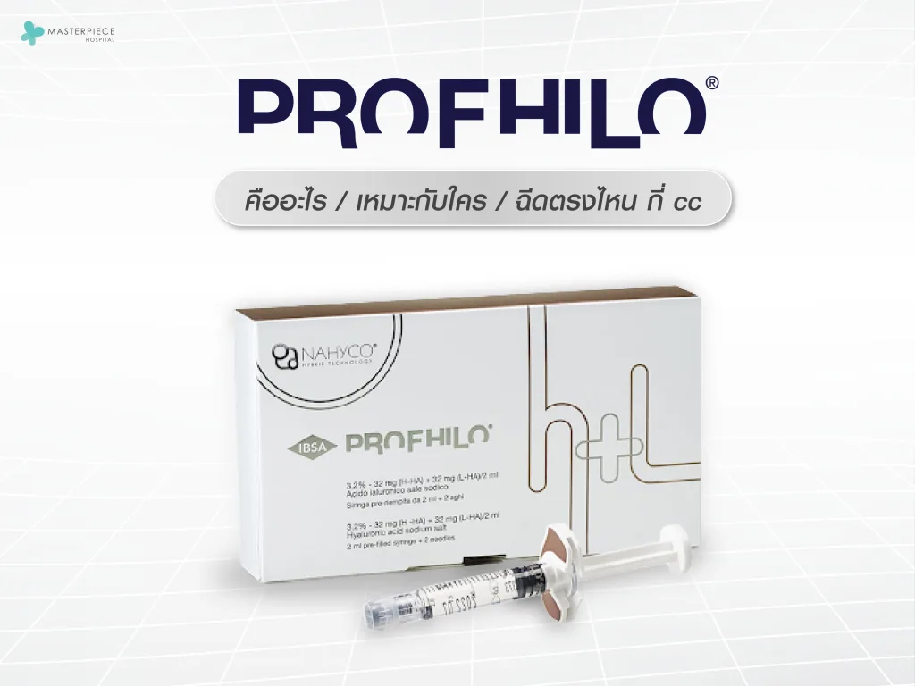 Profhilo คืออะไร เหมาะกับใคร ฉีดตรงไหน กี่ cc?