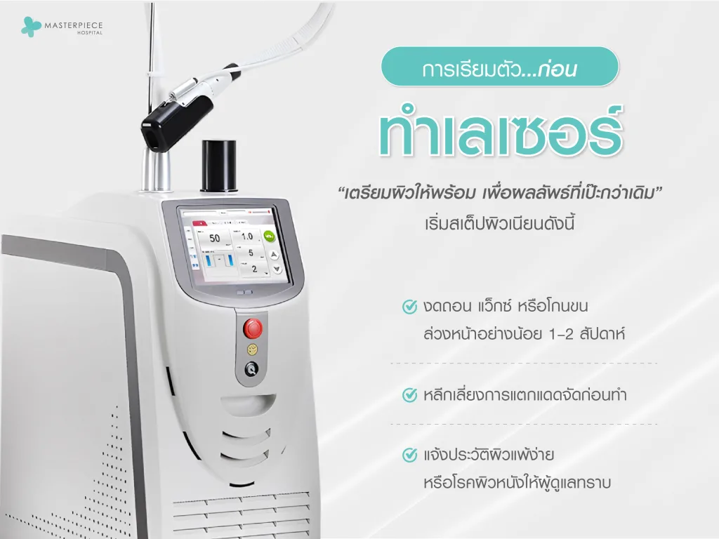 การเตรียมตัวก่อนทำเลเซอร์