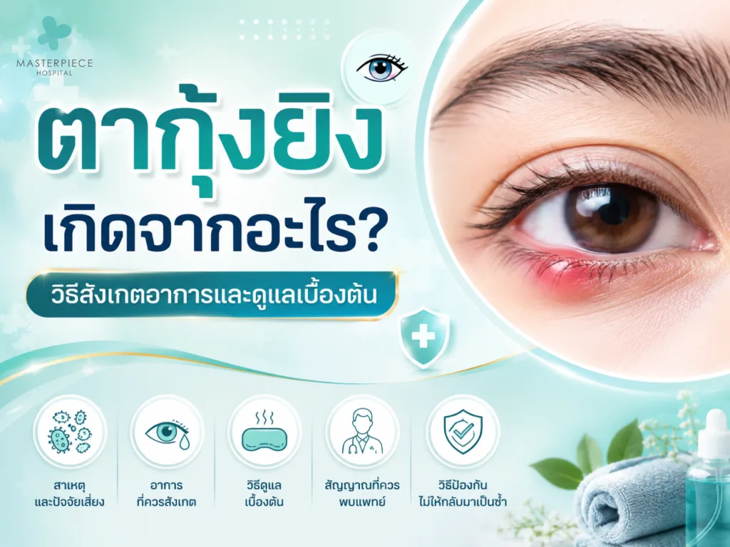 ตากุ้งยิงเกิดจากอะไร? วิธีสังเกตอาการและดูแลเบื้องต้น