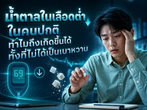 น้ำตาลในเลือดต่ำในคนปกติ ทำไมถึงเกิดขึ้นได้ทั้งที่ไม่ได้เป็นเบาหวาน