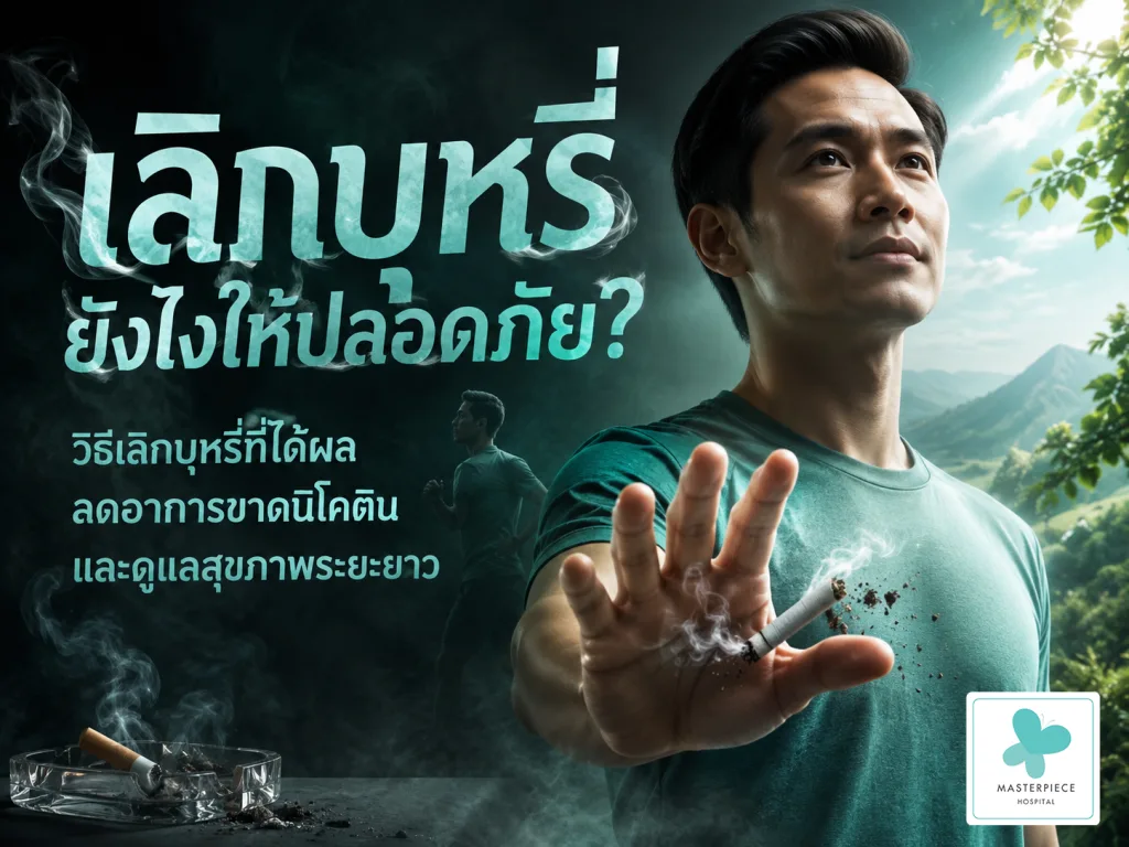 เลิกบุหรี่ยังไงให้ปลอดภัย? วิธีเลิกบุหรี่ที่ได้ผล ลดอาการขาดนิโคติน และดูแลสุขภาพระยะยาว