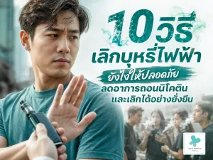 10 วิธีเลิกบุหรี่ไฟฟ้ายังไงให้ปลอดภัย ลดอาการถอนนิโคติน และเลิกได้อย่างยั่งยืน