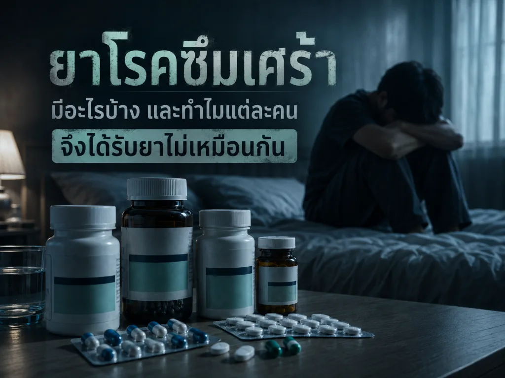ยาโรคซึมเศร้า มีอะไรบ้าง และทำไมแต่ละคนจึงได้รับยาไม่เหมือนกัน