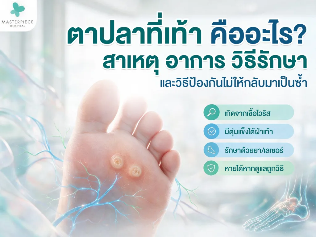 ตาปลาที่เท้า คืออะไร? สาเหตุ อาการ วิธีรักษา และวิธีป้องกันไม่ให้กลับมาเป็นซ้ำ