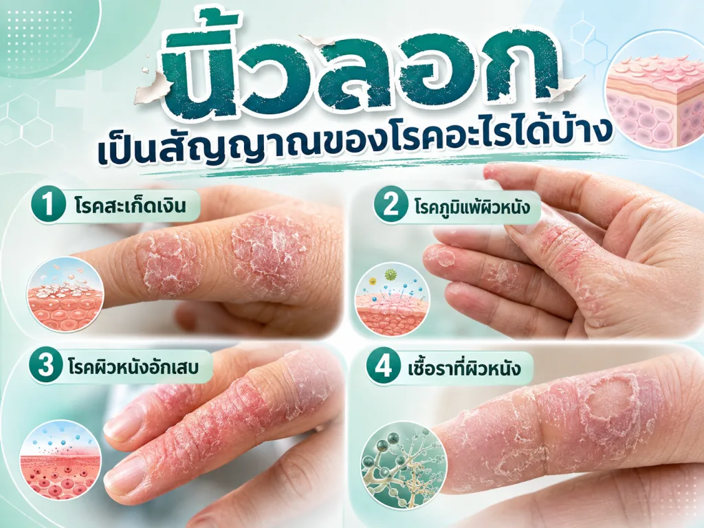 นิ้วลอกเป็นสัญญาณของโรคอะไรได้บ้าง