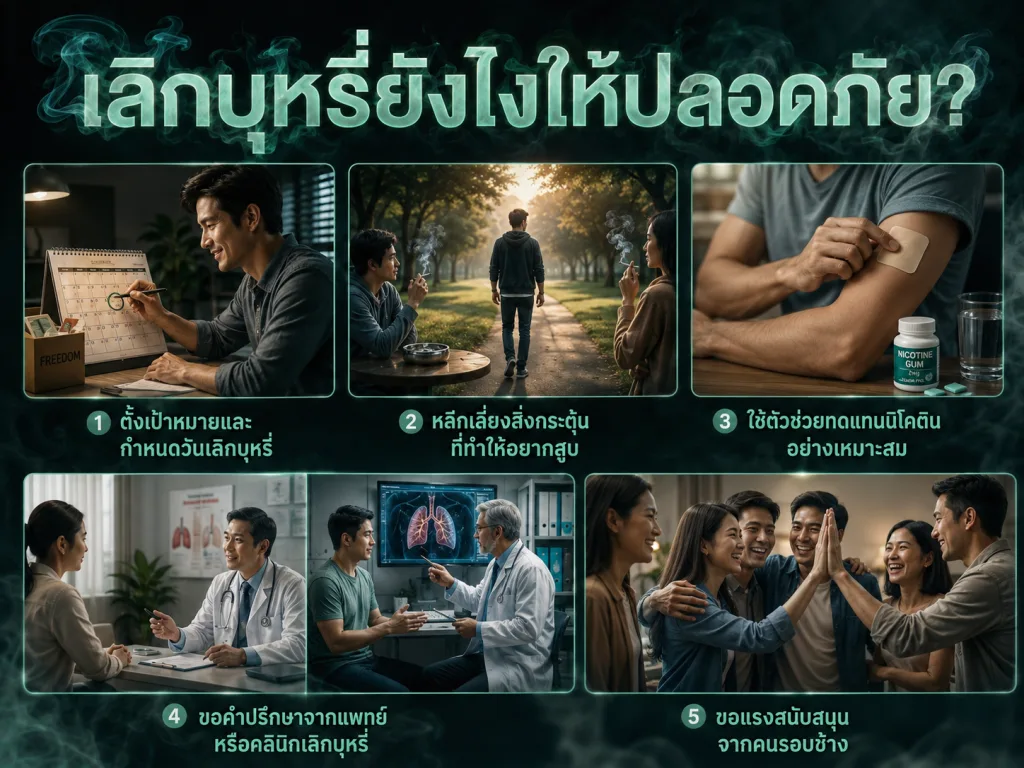 เลิกบุหรี่ยังไงให้ปลอดภัย?
