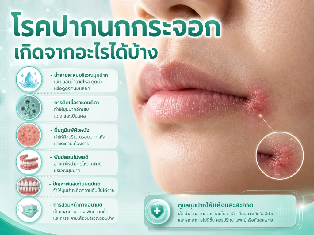 โรคปากนกกระจอกเกิดจากอะไรได้บ้าง