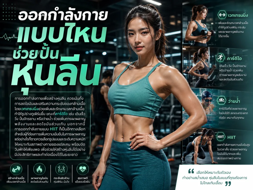 ออกกำลังกายแบบไหนช่วยปั้นหุ่นลีน