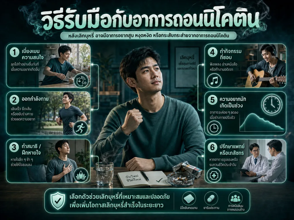 วิธีรับมือกับอาการถอนนิโคติน