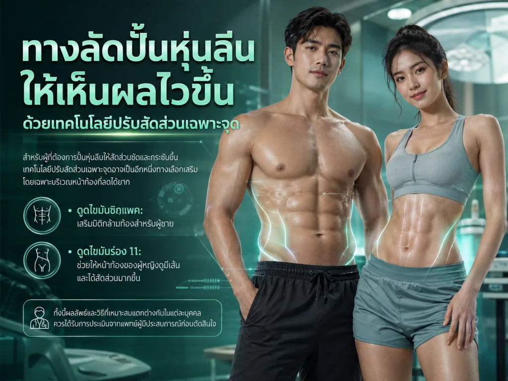 ทางลัดปั้นหุ่นลีนให้เห็นผลไวขึ้นด้วยเทคโนโลยีปรับสัดส่วนเฉพาะจุด