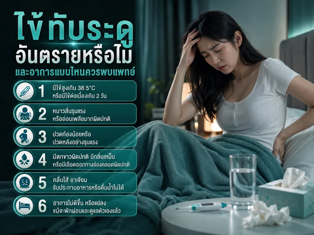 ไข้ทับระดูอันตรายหรือไม่ และอาการแบบไหนควรพบแพทย์