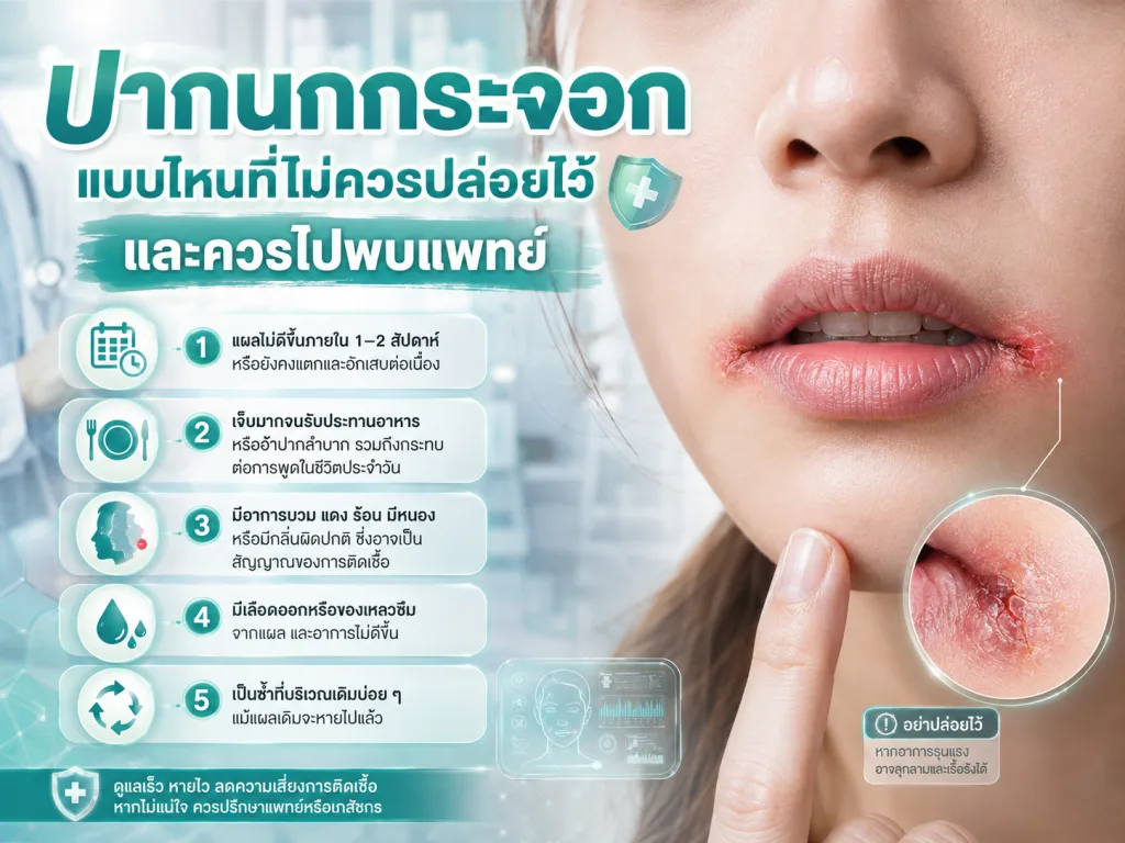 ปากนกกระจอกแบบไหนที่ไม่ควรปล่อยไว้ และควรไปพบแพทย์