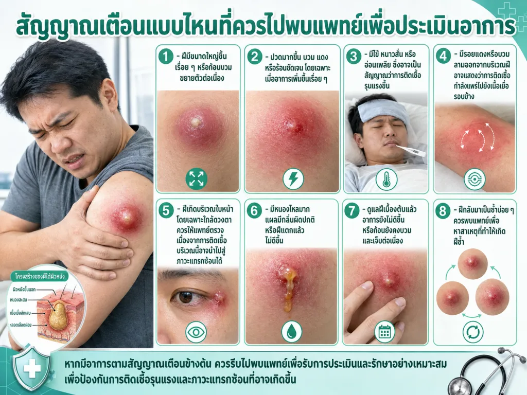 คำถามที่พบบ่อยเกี่ยวกับโรคฝี