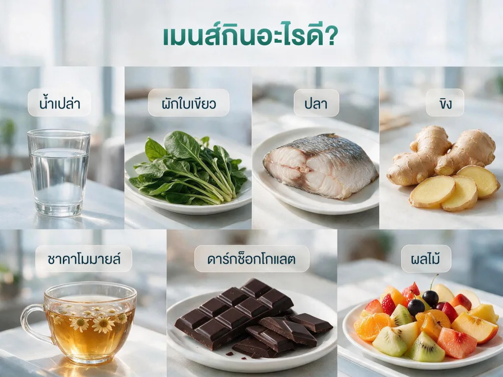 เป็นเมนส์กินอะไรดี อาหารที่ช่วยบรรเทาอาการปวดประจำเดือน