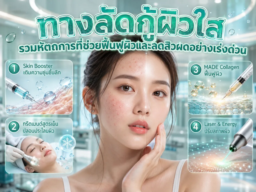 ทางลัดกู้ผิวใส รวมหัตถการที่ช่วยฟื้นฟูผิวและลดสิวผดอย่างเร่งด่วน