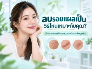 ลบรอยแผลเป็น วิธีไหนเหมาะกับคุณ? รู้จักประเภทแผลเป็นและแนวทางรักษาอย่างถูกต้อง